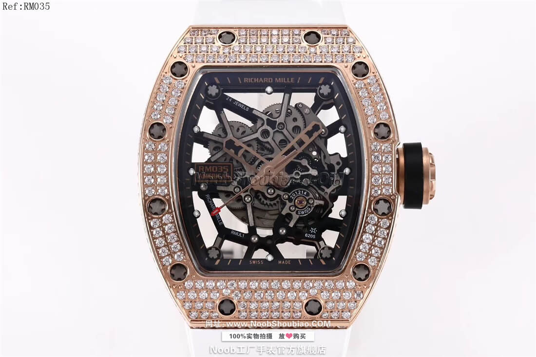 n厂Richard Mille 理查德·米勒 RM35 美国公牛＂纪念版 奢华漫钻系列 白色胶带