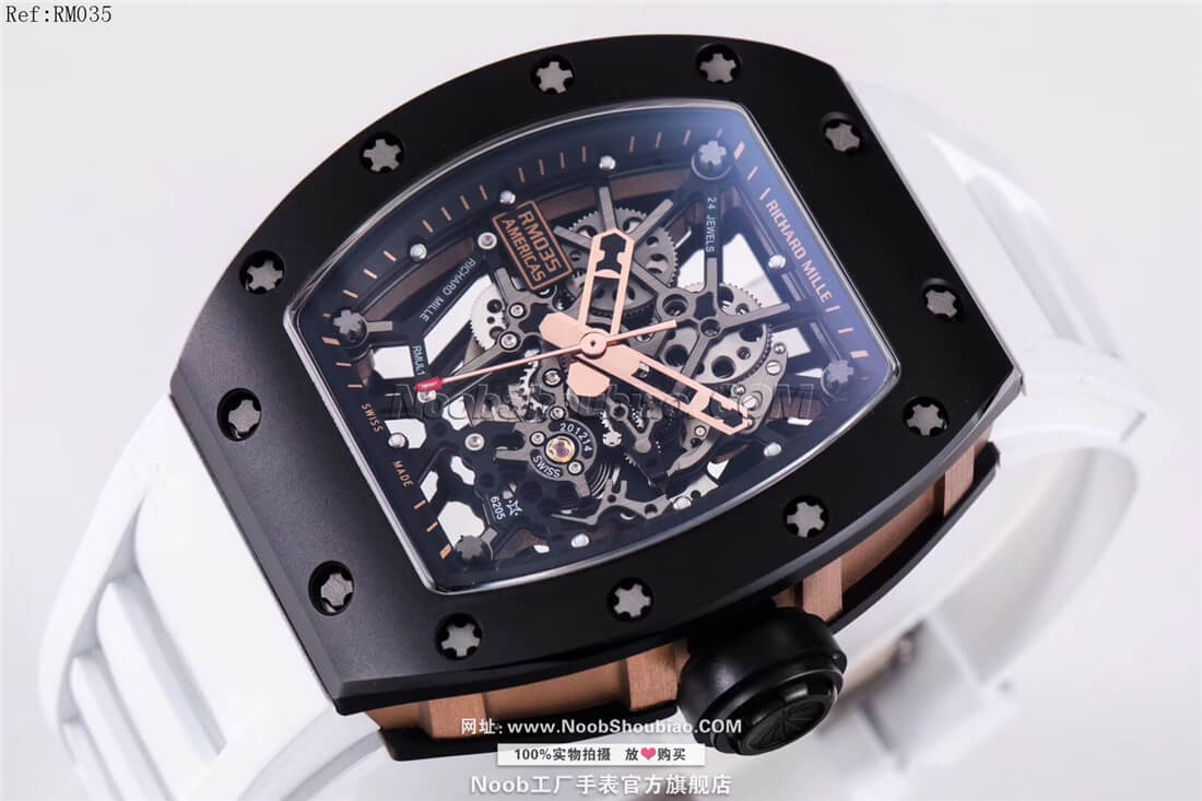 noob工厂Richard Mille 理查德·米勒 RM035 Americas 美国公牛＂纪念版 白色胶带