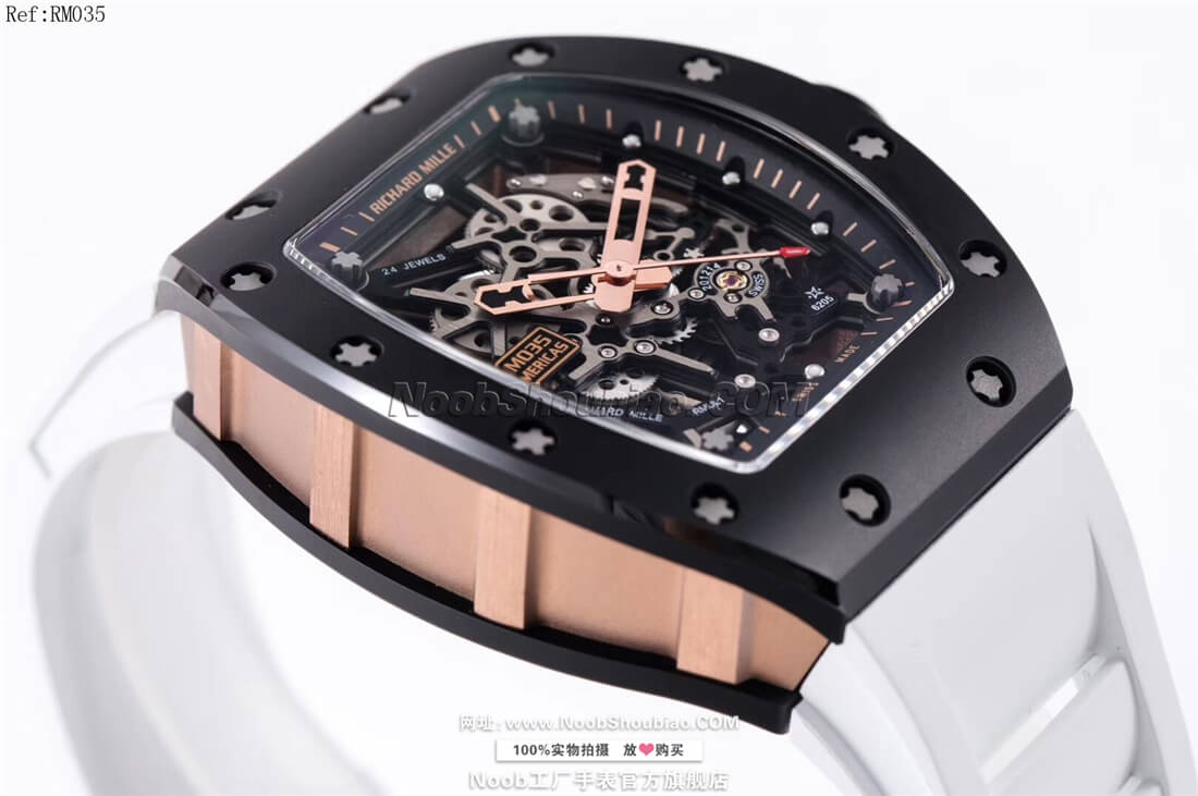 复刻名表Richard Mille 理查德·米勒 RM035 Americas 美国公牛＂纪念版 白色胶带