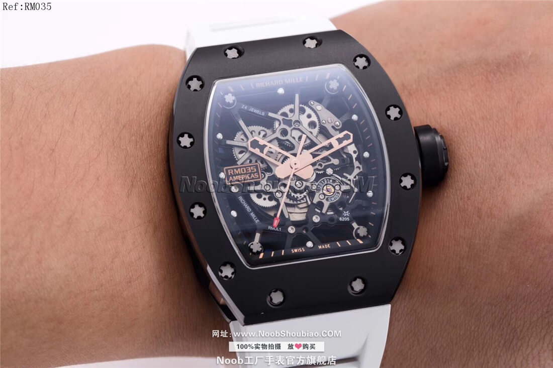 noob官方旗舰店Richard Mille 理查德·米勒 RM035 Americas 美国公牛＂纪念版 白色胶带