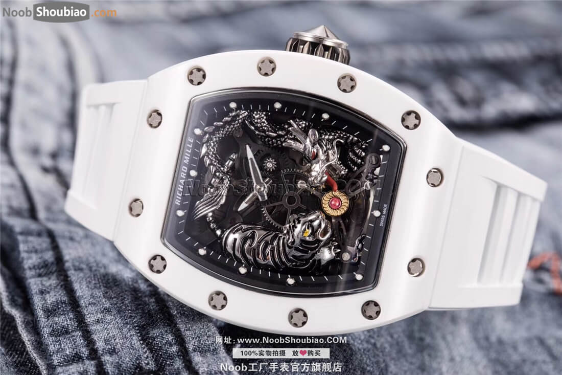 n厂Richard Mille 理查德·米勒 RM 051 Jackie Chan 白色陶瓷 成龙定制版 