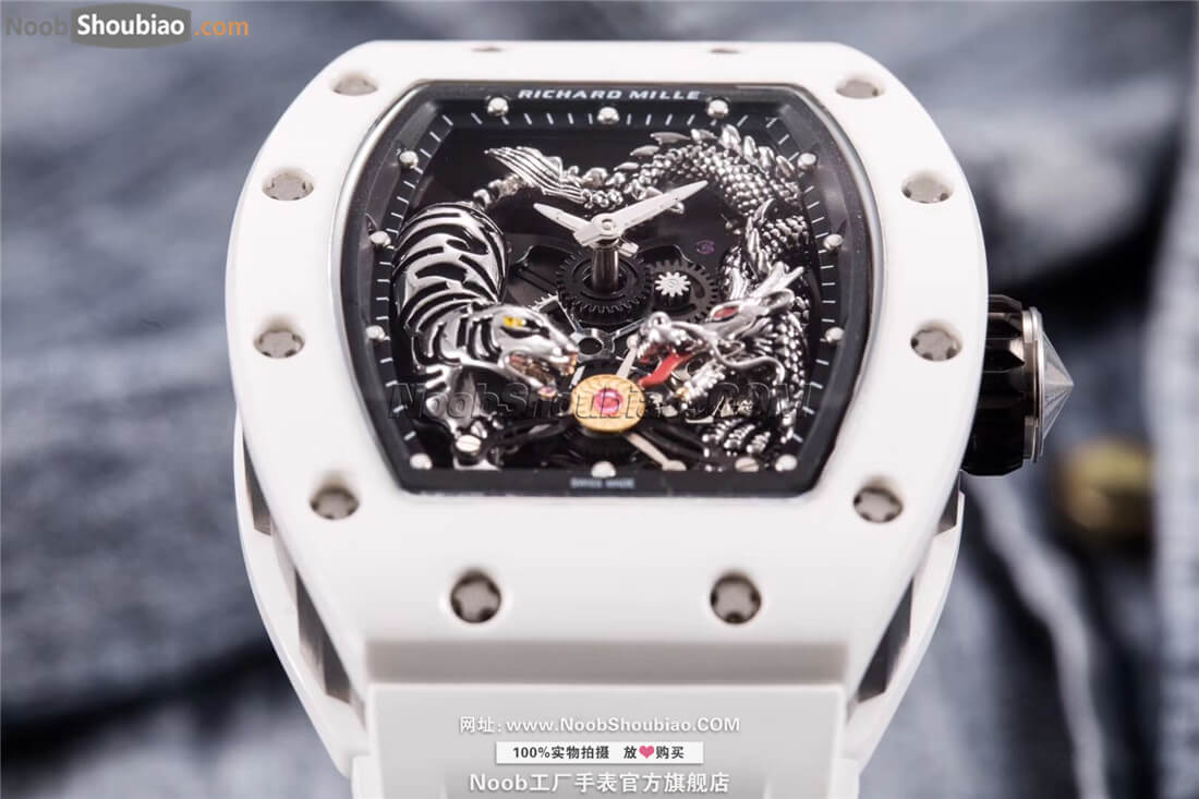 n厂手表官网Richard Mille 理查德·米勒 RM 051 Jackie Chan 白色陶瓷 成龙定制版 