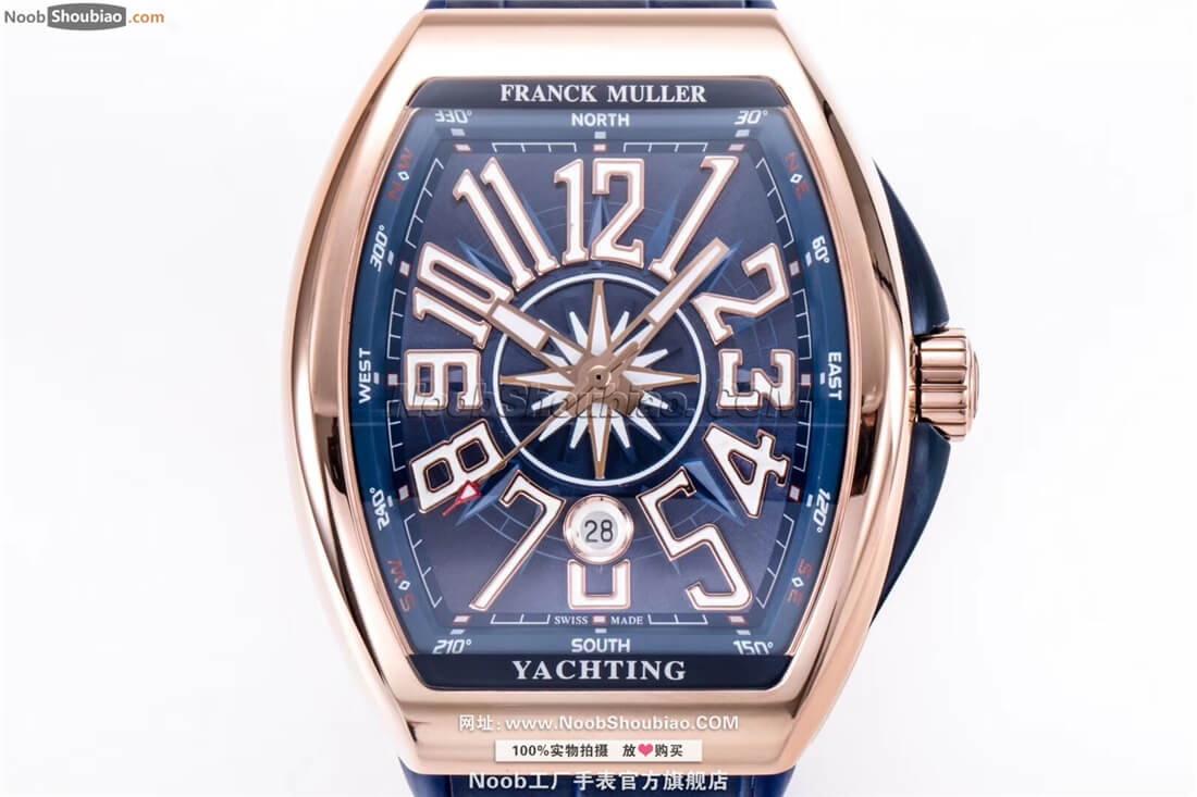 n厂法穆兰 Franck Muller Vanguard Yachting V 45 SC DT YACHT 玫瑰金