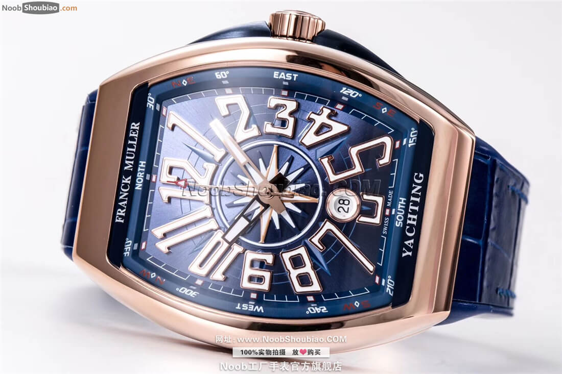 n厂手表官网法穆兰 Franck Muller Vanguard Yachting V 45 SC DT YACHT 玫瑰金