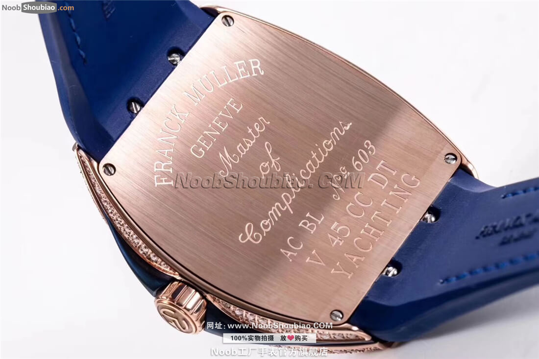 n版手表法穆兰 Franck Muller Vanguard Yachting V 45 SC DT YACHT 玫瑰金 镶钻