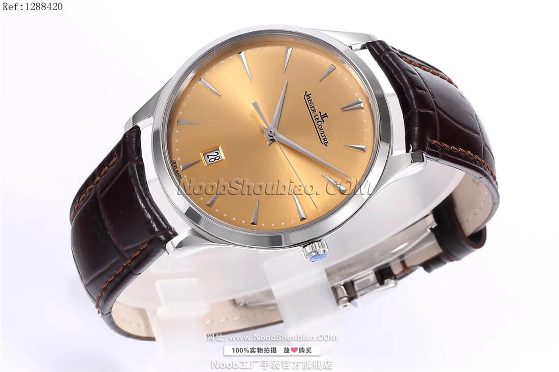 noob工厂Jaeger-LeCoultre 积家 MASTER ULTRA THIN 超薄大师系列 Q1288420 香槟色