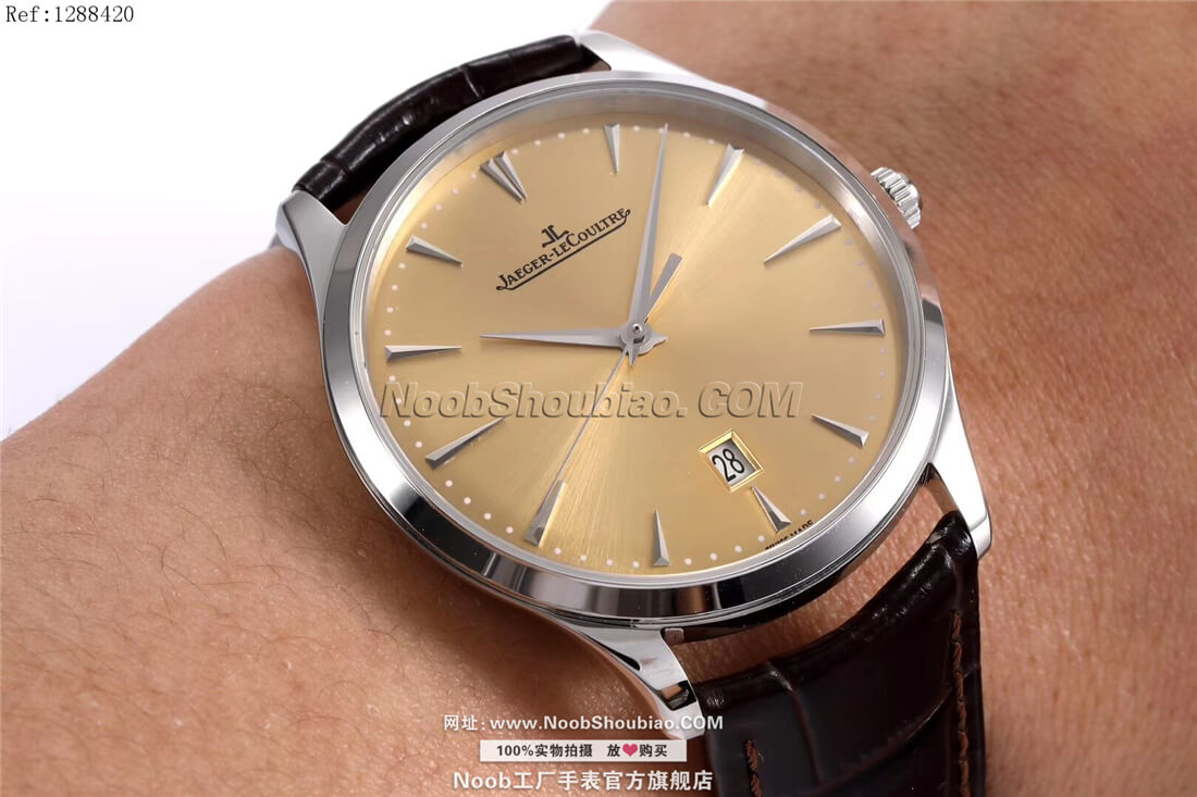 noob官方旗舰店Jaeger-LeCoultre 积家 MASTER ULTRA THIN 超薄大师系列 Q1288420 香槟色
