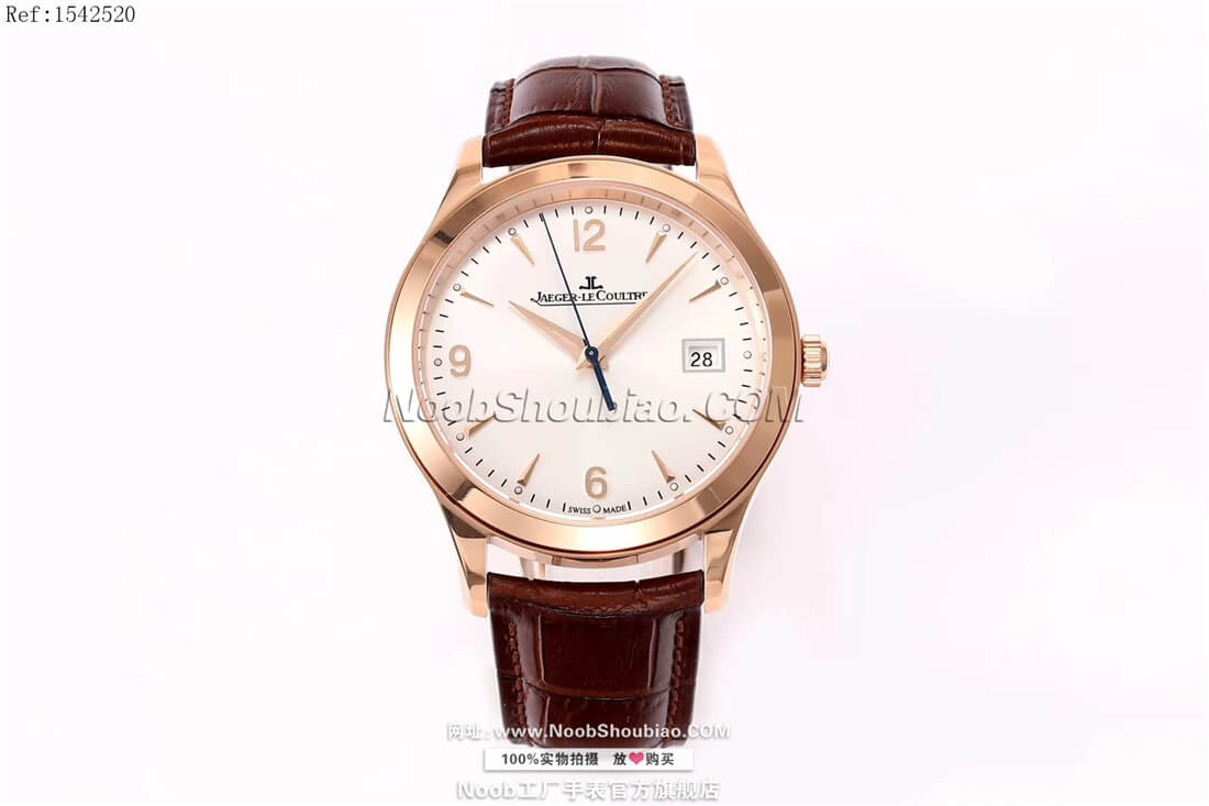 noob官网积家 Jaeger-LeCoultre 大师系列日历腕表 Master Control Date Q1542520 玫瑰金