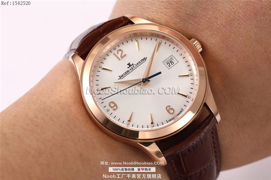 noob厂官网积家 Jaeger-LeCoultre 大师系列日历腕表 Master Control Date Q1542520 玫瑰金