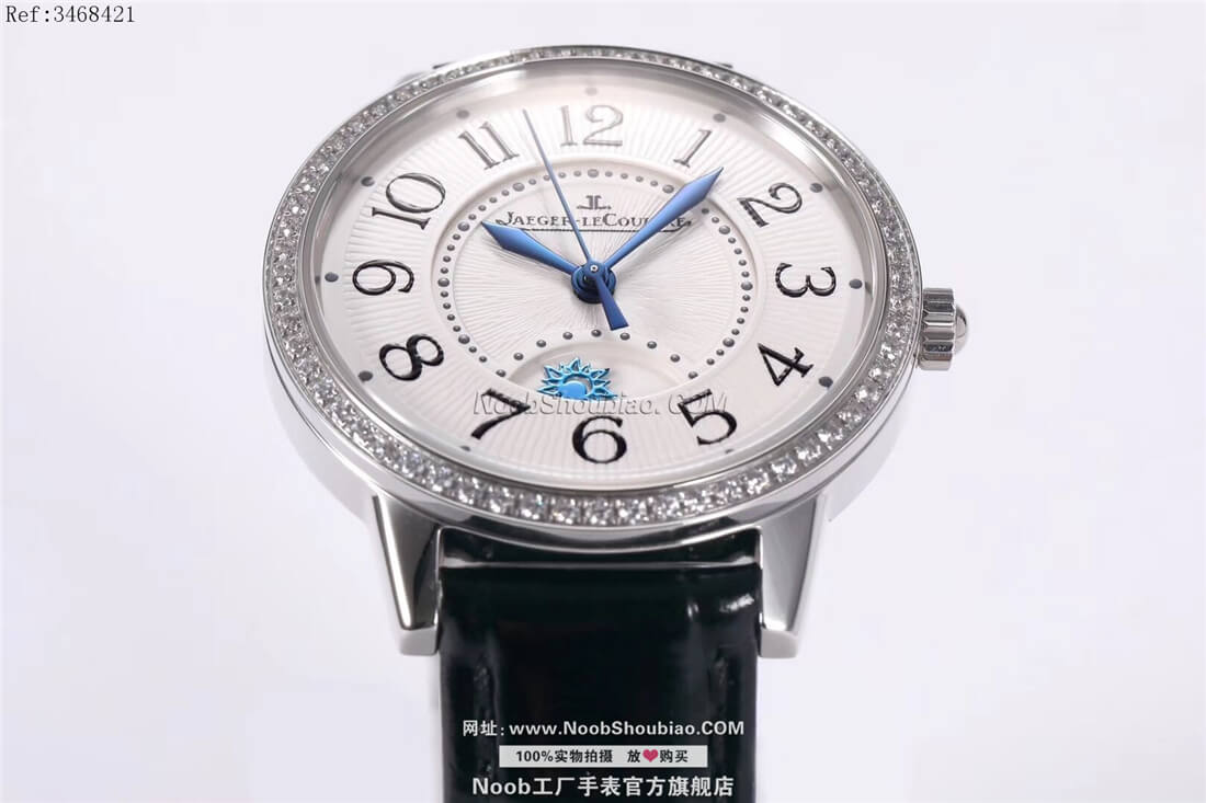 noob手表Jaeger-LeCoultre 积家 rendez vous 约会系列 日夜显示腕表 Night & Day Q3468421 镶钻