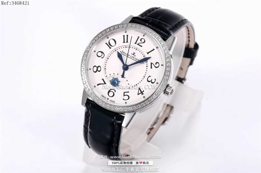  noob工厂Jaeger-LeCoultre 积家 rendez vous 约会系列 日夜显示腕表 Night & Day Q3468421 镶钻