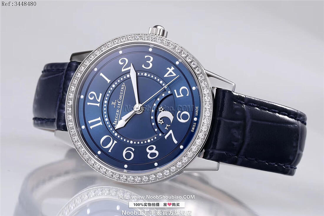 n厂手表官网Jaeger-LeCoultre 积家 rendez vous 约会系列 日夜显示腕表 Night & Day Q3448480 镶钻