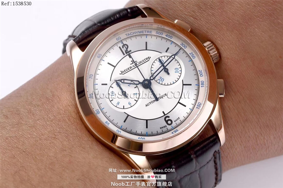  noob官方旗舰店Jaeger-LeCoultre 积家 MASTER CHRONOGRAPH 计时大师系列腕表系列 1538530 玫瑰金