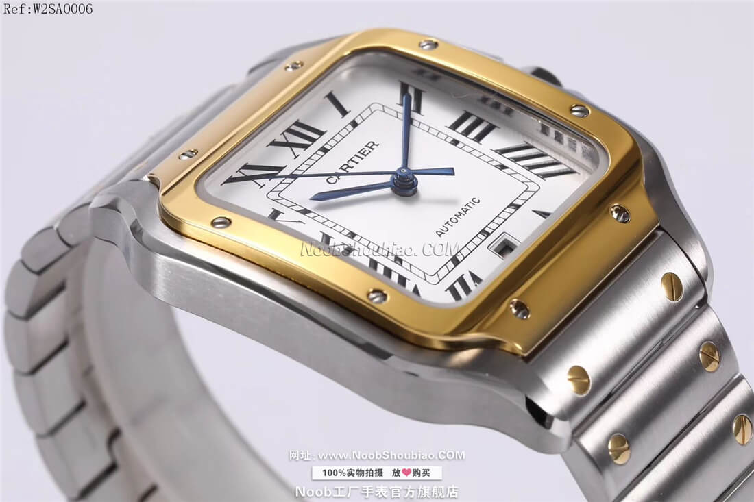 n厂手表官Cartier 卡地亚 山度士 Santos 100 桑托斯 W2SA0006 