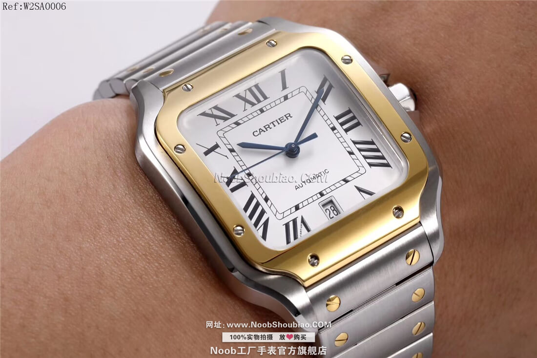 noob官方旗舰店Cartier 卡地亚 山度士 Santos 100 桑托斯 W2SA0006 