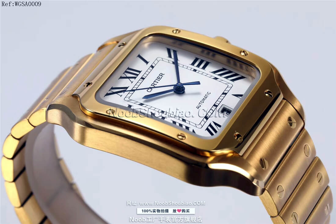 n厂手表官网Cartier 卡地亚 山度士 Santos 100 桑托斯 WGSA0009