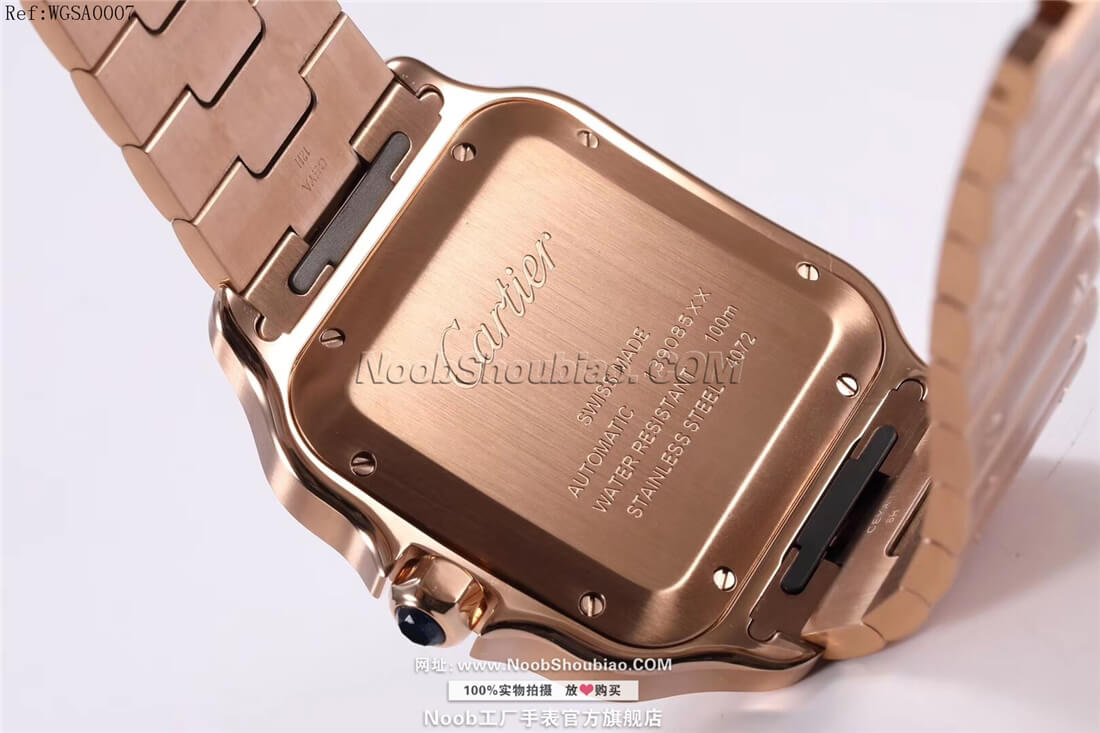 noob工厂手表Cartier 卡地亚 山度士 Santos 100 桑托斯 WGSA0007