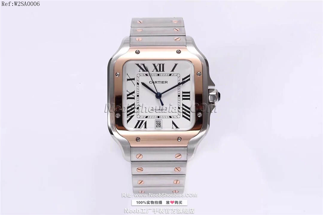  noob官网Cartier 卡地亚 山度士 Santos 100 桑托斯 W2SA0006 