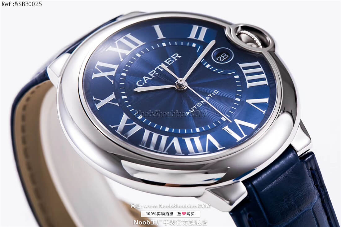 复刻名表卡地亚 Cartier 蓝气球 Ballon Bleu 42mm WSBB0025 情侣表 大号