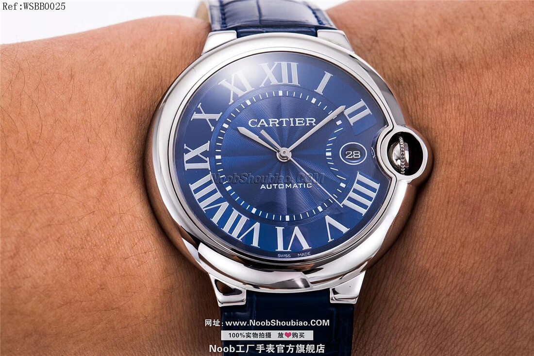  noob官方旗舰店卡地亚 Cartier 蓝气球 Ballon Bleu 42mm WSBB0025 情侣表 大号