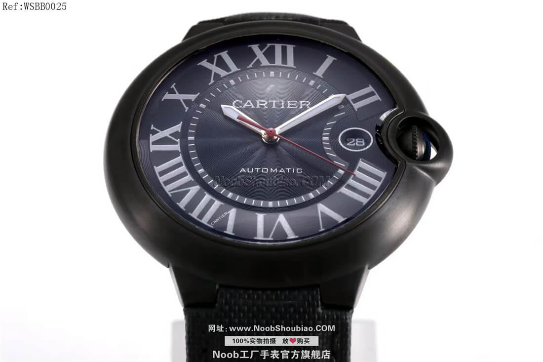 noob手表卡地亚 Cartier BALLON BLEU DE CARTIER 42mm 碳镀层腕表 WSBB0015