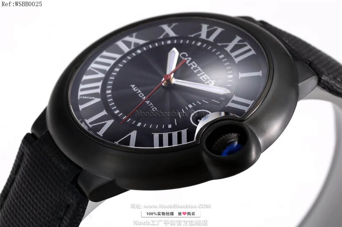  noob卡地亚 Cartier BALLON BLEU DE CARTIER 42mm 碳镀层腕表 WSBB0015