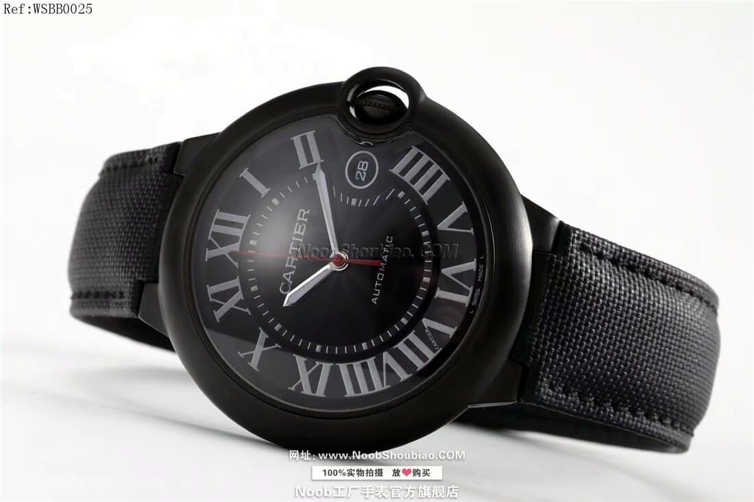 n厂手表官网卡地亚 Cartier BALLON BLEU DE CARTIER 42mm 碳镀层腕表 WSBB0015