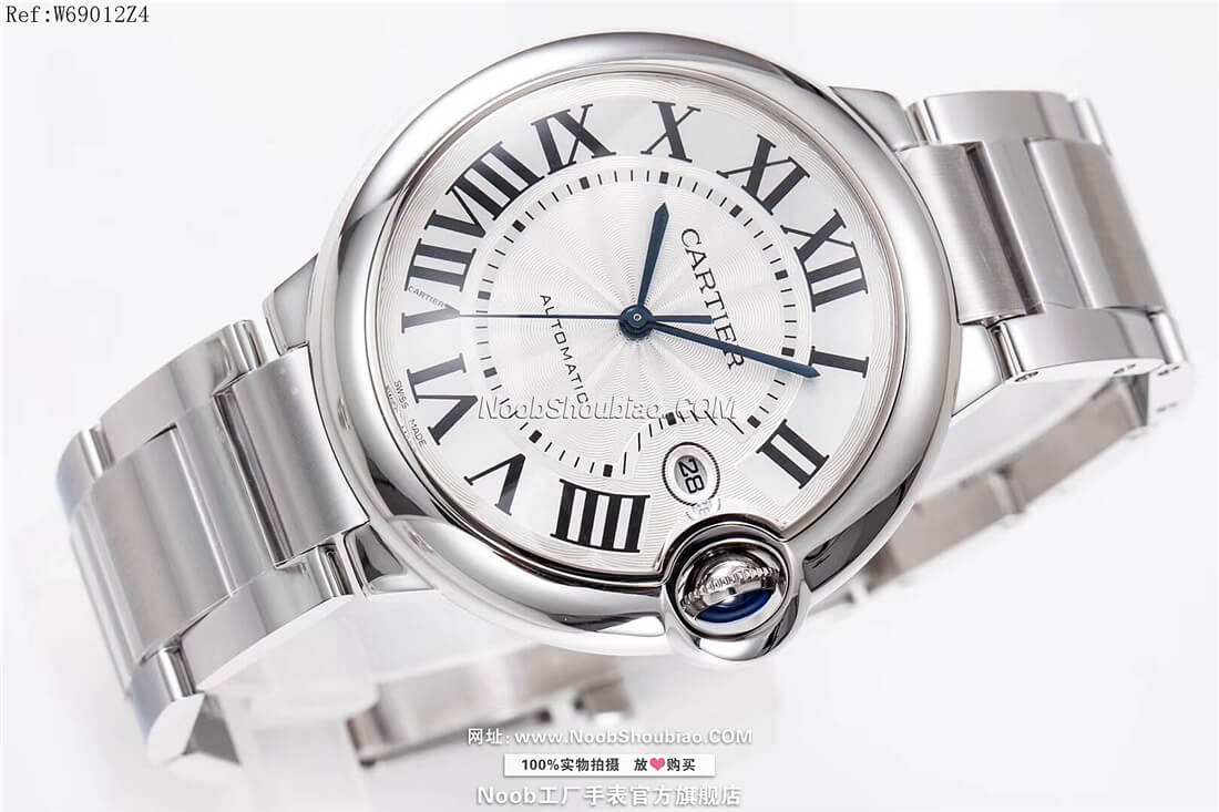  noob工厂卡地亚 Cartier 蓝气球 Ballon Bleu W69012Z4 情侣表 大号 42mm