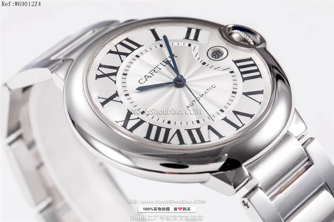  复刻名表卡地亚 Cartier 蓝气球 Ballon Bleu W69012Z4 情侣表 大号 42mm