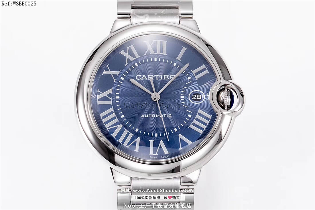n厂卡地亚 Cartier 蓝气球 Ballon Bleu 42mm WSBB0025 情侣表 大号 钢带款