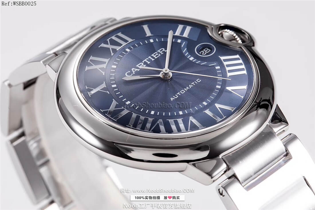 复刻名表卡地亚 Cartier 蓝气球 Ballon Bleu 42mm WSBB0025 情侣表 大号 钢带款