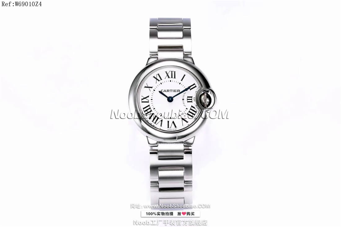 noob官网卡地亚 Cartier 蓝气球 Ballon Bleu W69010Z4 情侣表 小号 28mm  