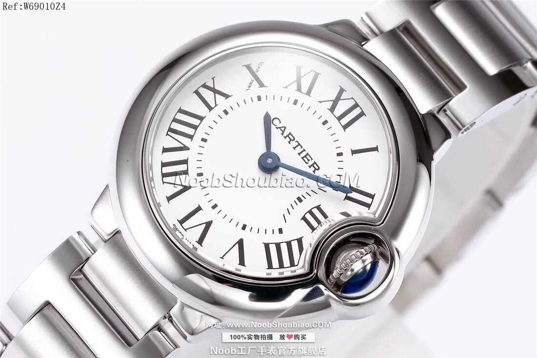 noob工厂卡地亚 Cartier 蓝气球 Ballon Bleu W69010Z4 情侣表 小号 28mm  