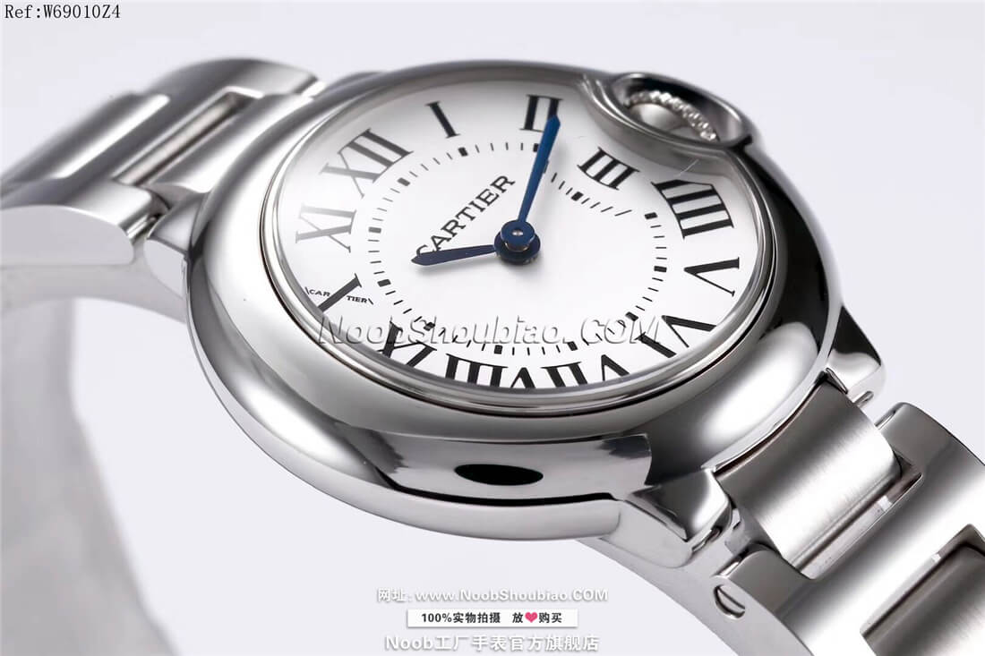 复刻名表卡地亚 Cartier 蓝气球 Ballon Bleu W69010Z4 情侣表 小号 28mm  