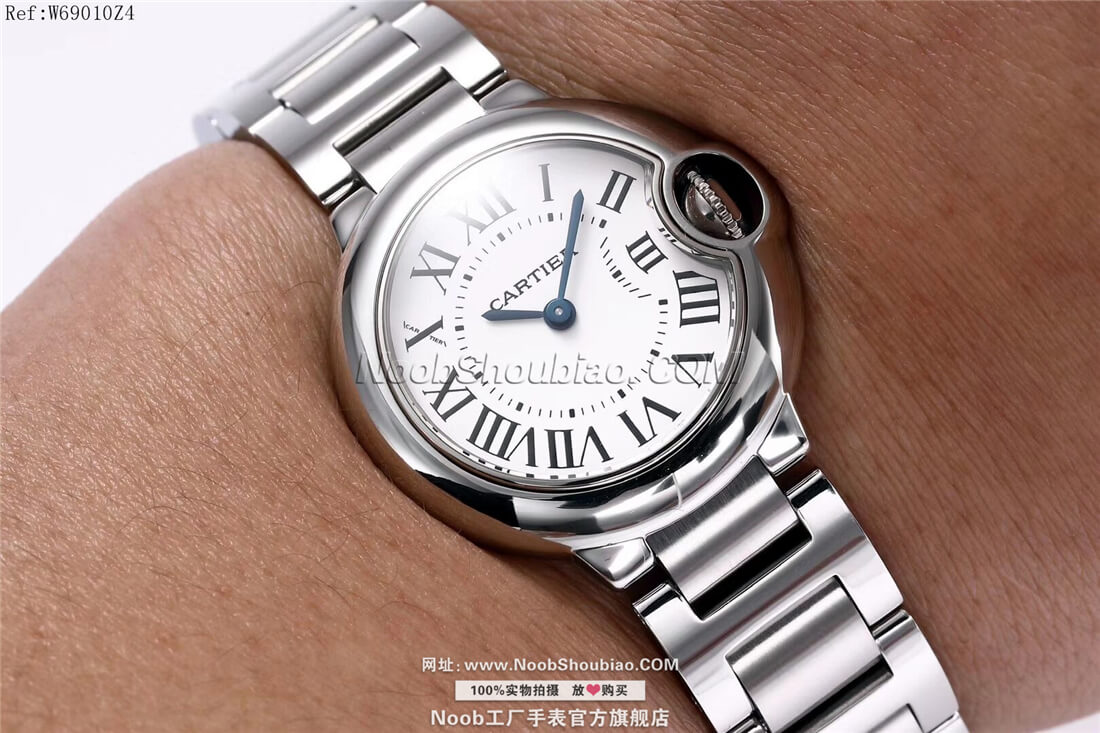 noob官方旗舰店卡地亚 Cartier 蓝气球 Ballon Bleu W69010Z4 情侣表 小号 28mm  