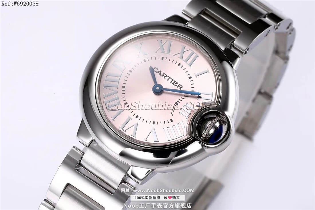 noob工厂卡地亚 Cartier 蓝气球 Ballon Bleu W6920038 28mm 情侣表 小号