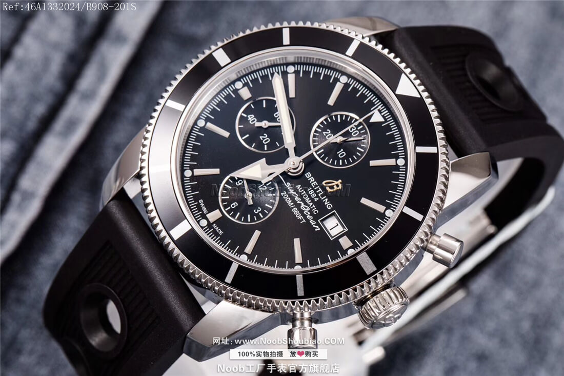 noob工厂Breitling 百年灵 Superocean Heritage 超级海洋文化系列 Chronograph 46 A1332024/B908-201S