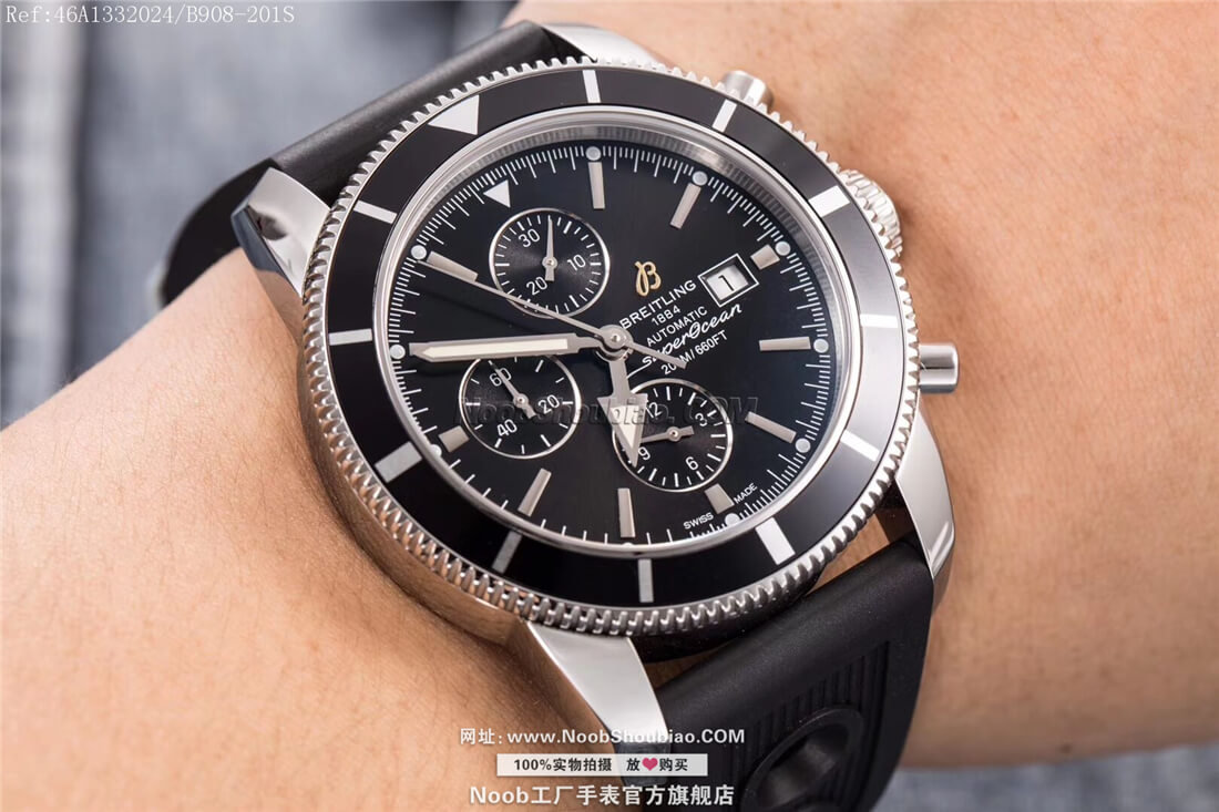 noob官方旗舰店Breitling 百年灵 Superocean Heritage 超级海洋文化系列 Chronograph 46 A1332024/B908-201S