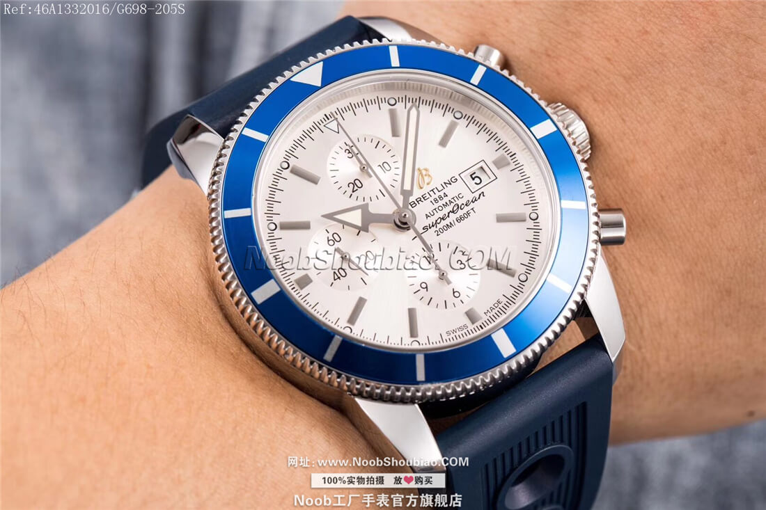 noob官方旗舰店Breitling 百年灵 Superocean Heritage 超级海洋文化系列 Chronograph 46A1332016/G698-205S