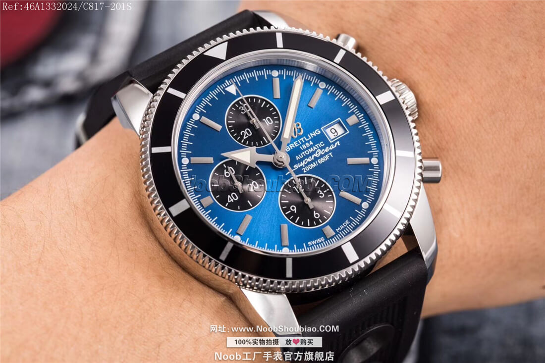noob官方旗舰店Breitling 百年灵 Superocean Heritage 超级海洋文化系列 Chronograph 46A1332024/C817-201S