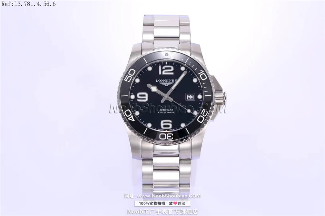 noob官网Longines 浪琴 HydroConquest 康卡斯潜水系列 L3.781.4.56.6