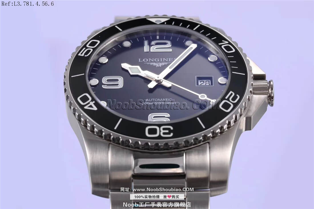 noob手表Longines 浪琴 HydroConquest 康卡斯潜水系列 L3.781.4.56.6
