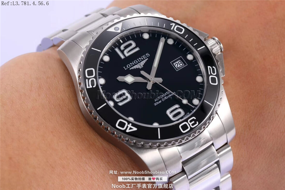 noob官方旗舰店Longines 浪琴 HydroConquest 康卡斯潜水系列 L3.781.4.56.6