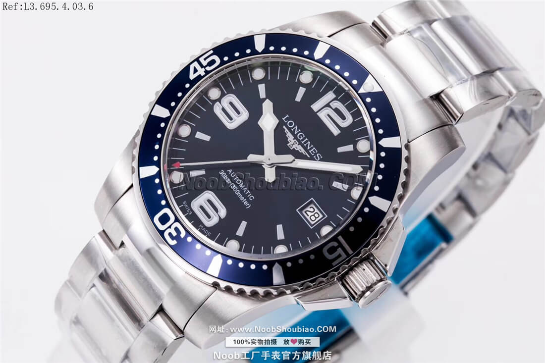 Longines 浪琴 HydroConquest 康卡斯潜水系列 L3.695.4.03.6