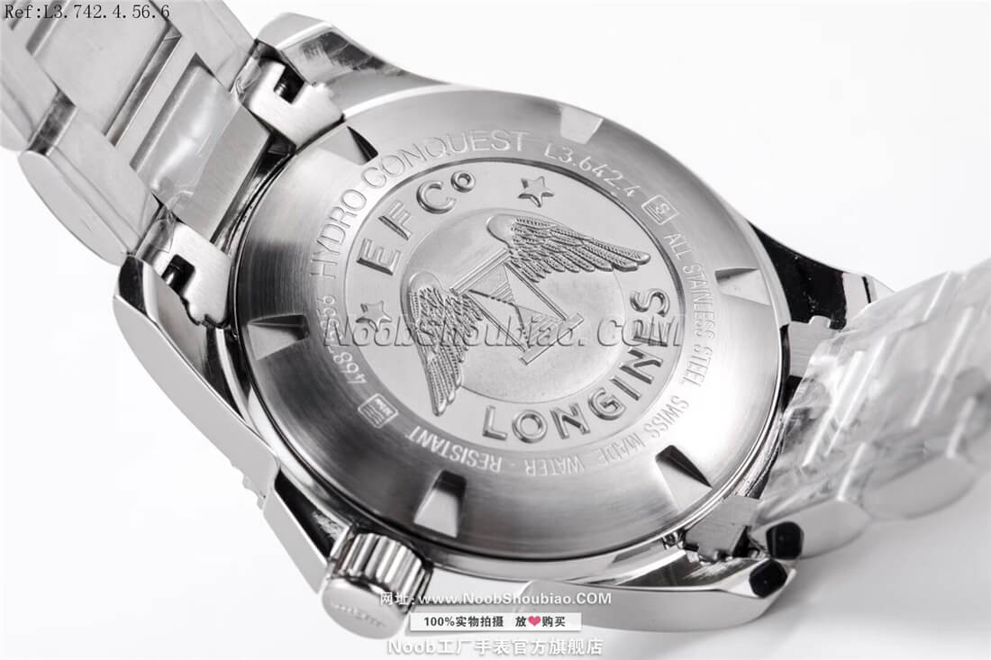 浪琴手表 运动系列 HYDROCONQUEST 康卡斯潜水系列 L3.642.4.56.6 黑盘