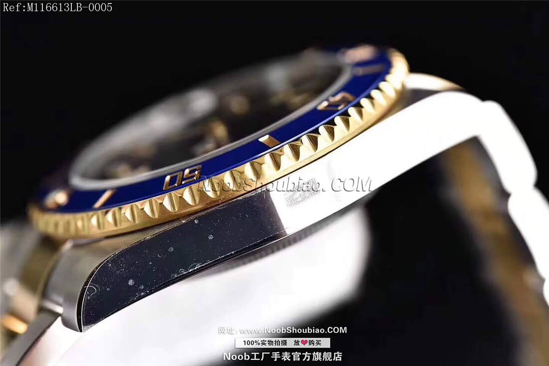  V8S 劳力士 Rolex 潜航者 SUBMARINER 间金蓝水鬼 M116613LB-0005 18K真黄金