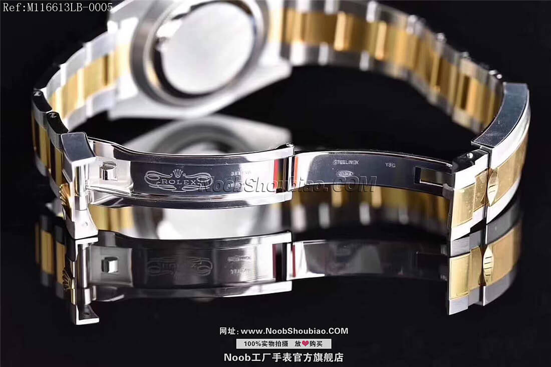  V8S 劳力士 Rolex 潜航者 SUBMARINER 间金蓝水鬼 M116613LB-0005 18K真黄金