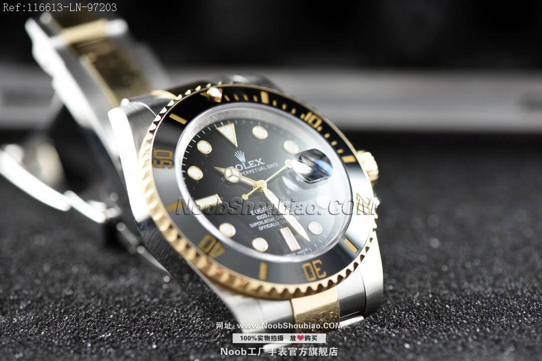  V8S 劳力士 Rolex 潜航者 Submariner 间金黑水鬼 116613LN 18K真黄金 