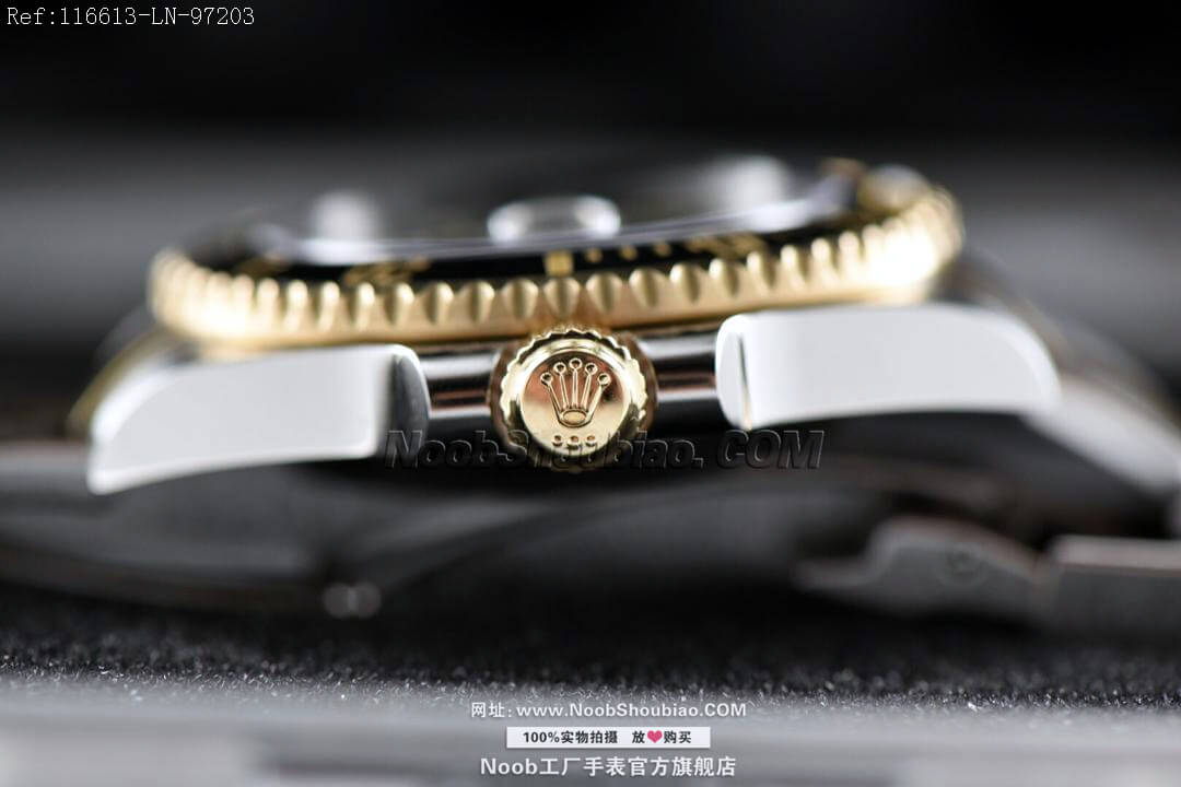  V8S 劳力士 Rolex 潜航者 Submariner 间金黑水鬼 116613LN 18K真黄金 