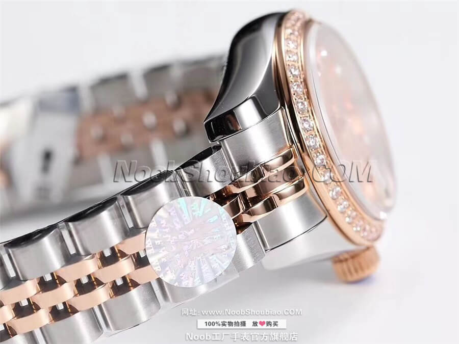  劳力士 279381RBR 女装日志型系列 28系列价格 白盘 玫瑰金镶钻腕表 最高品质版本
